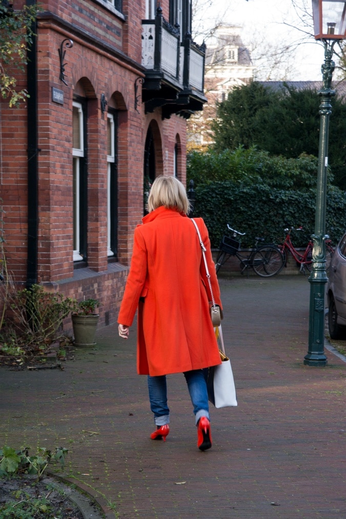 Orange coat