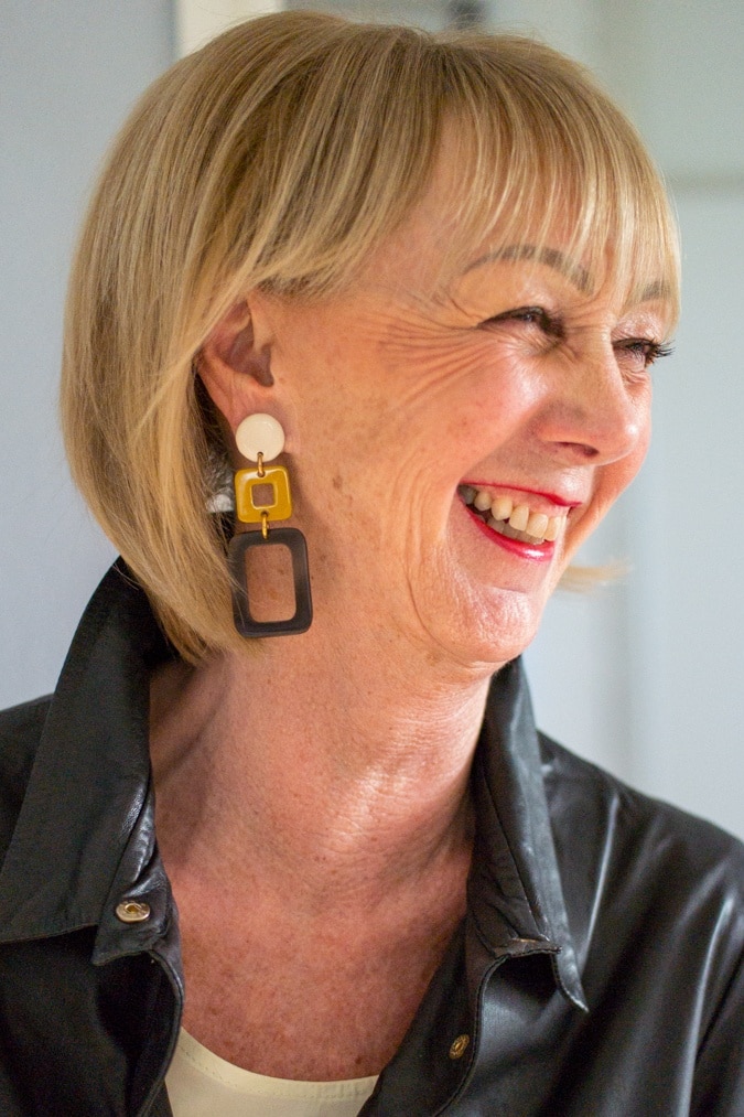 long modern earrings