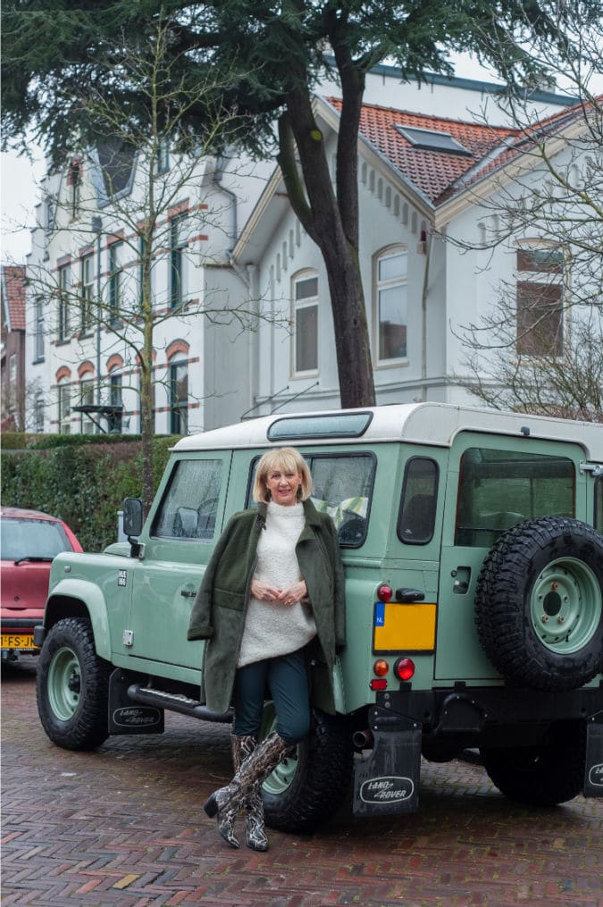 Python boots with an oversized jumper