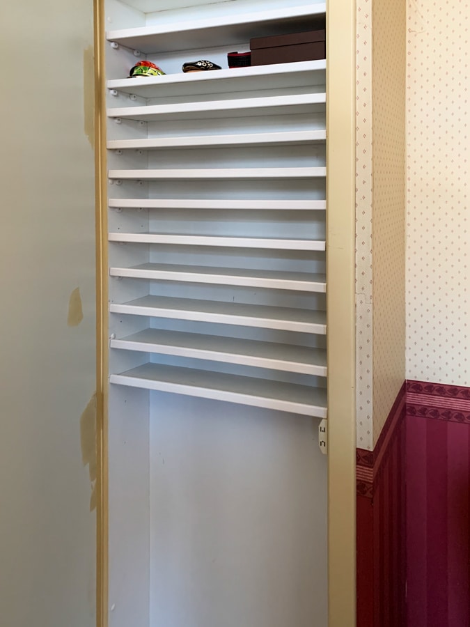 Shelves in closet