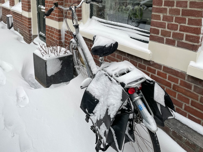 Snow in the Netherlands