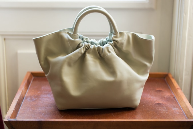 pale slate Demellier bag