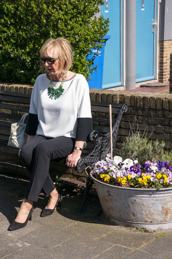 pale slate Demellier bag