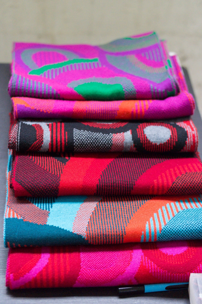 Colourful knitted scarves Knitwear Lab
