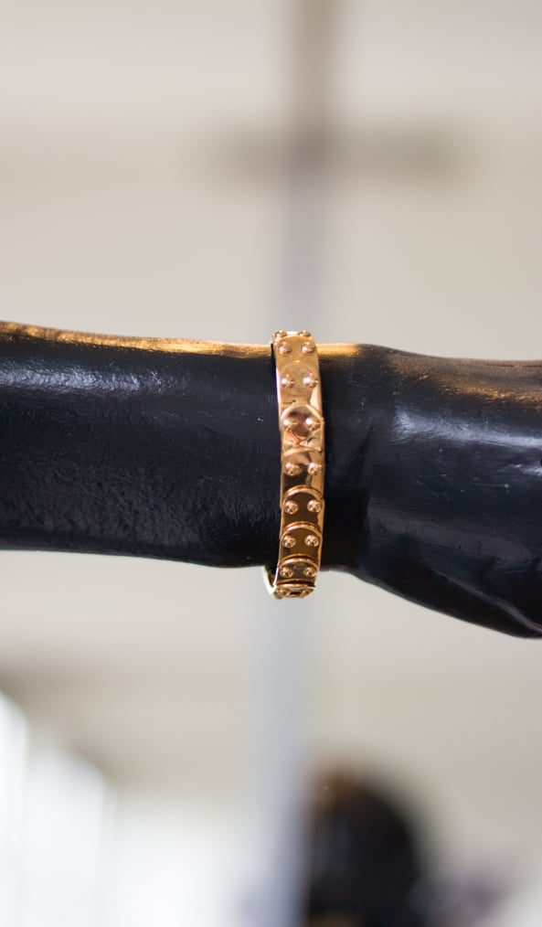 Gold plated bracelet by tweek-eek