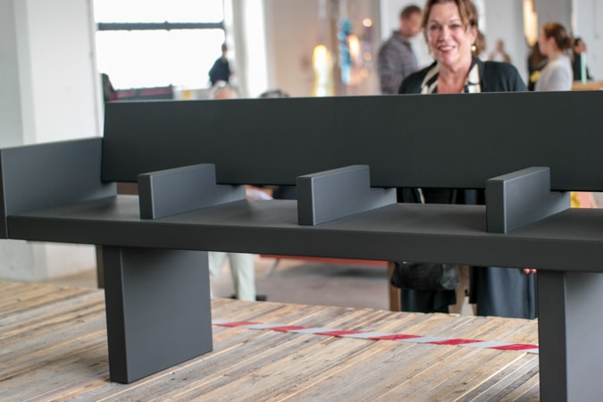 New York Subway bench