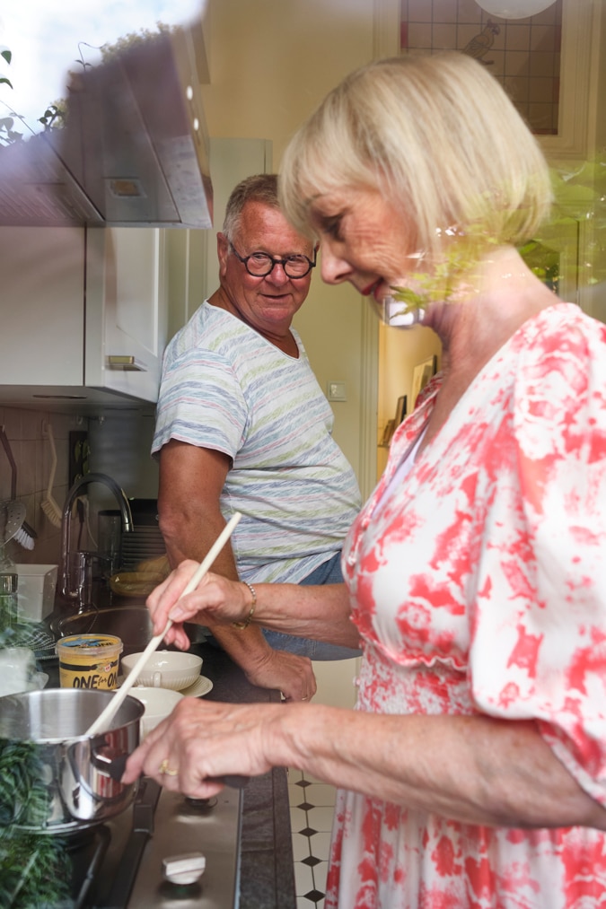 Soupalicious Ron and me in the kitchen