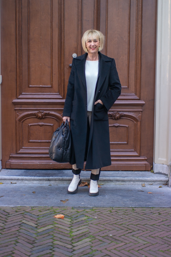 Black coat by Salvatore Ferragamo