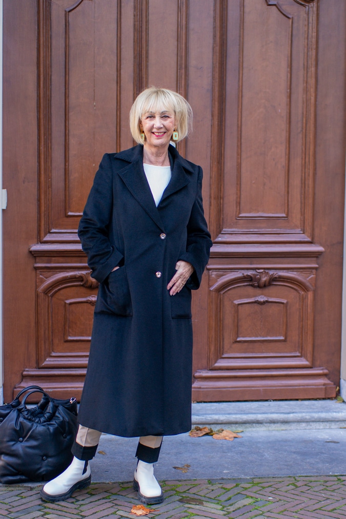 Black coat by Salvatore Ferragamo