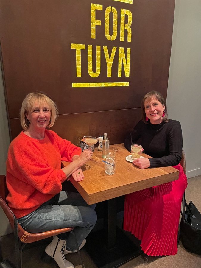 With Marita in the pub