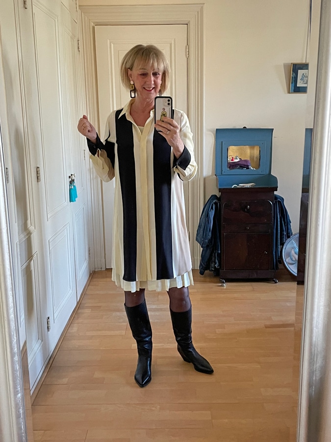 Yellow, white and black Sportmax dress