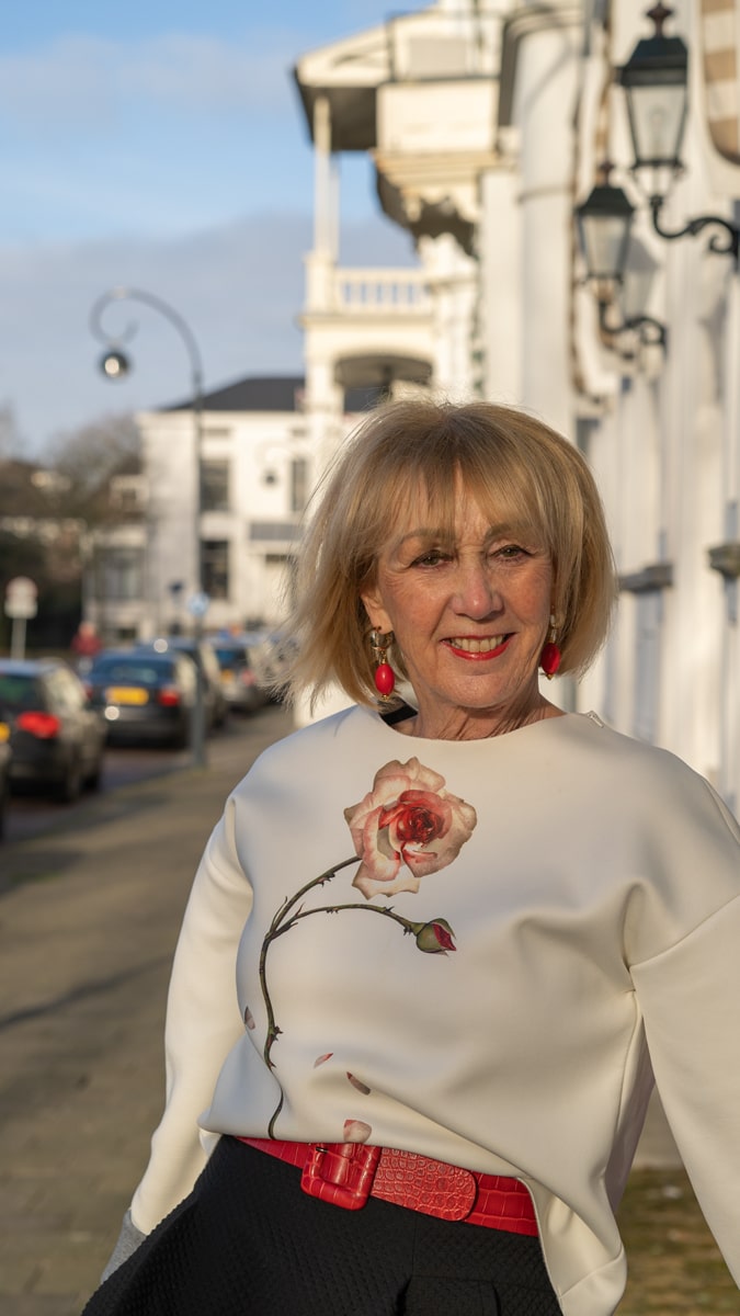 Red earrings by Lara Design