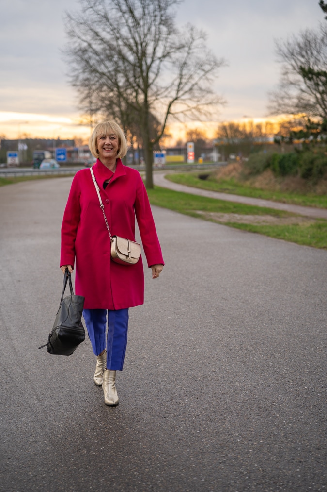 fuchsia Max Mara coat