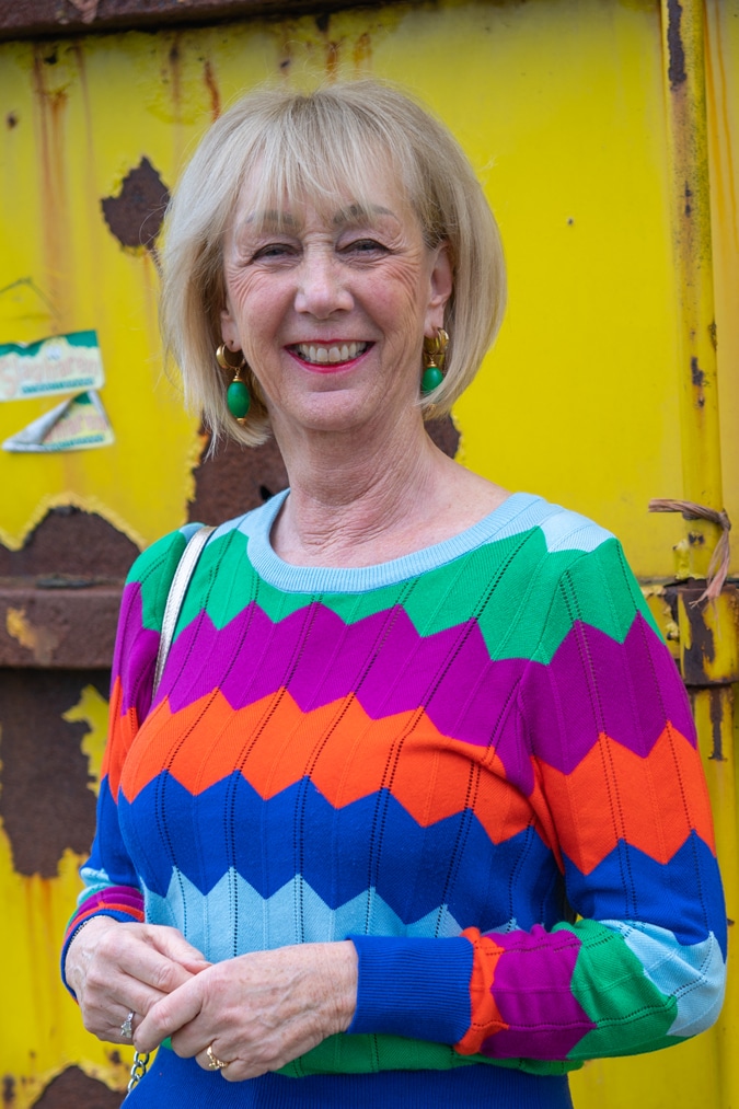 green earrings by Lara Design