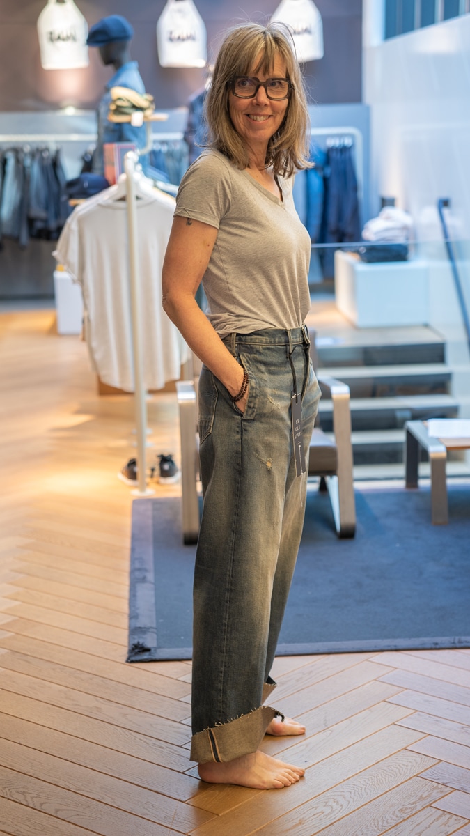 Katrien with G-Star Raw jeans