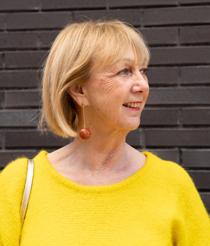 Long brown earrings Lara Design
