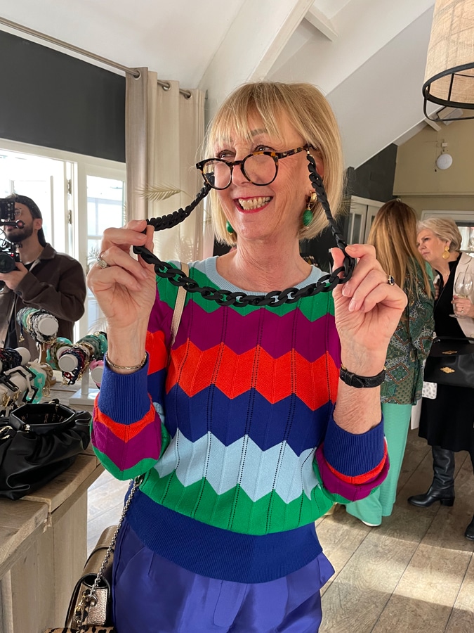 Glasses chain at the AndBloom party 2022