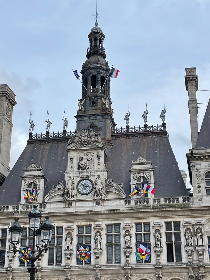 Detail of Hotel de Ville Paris