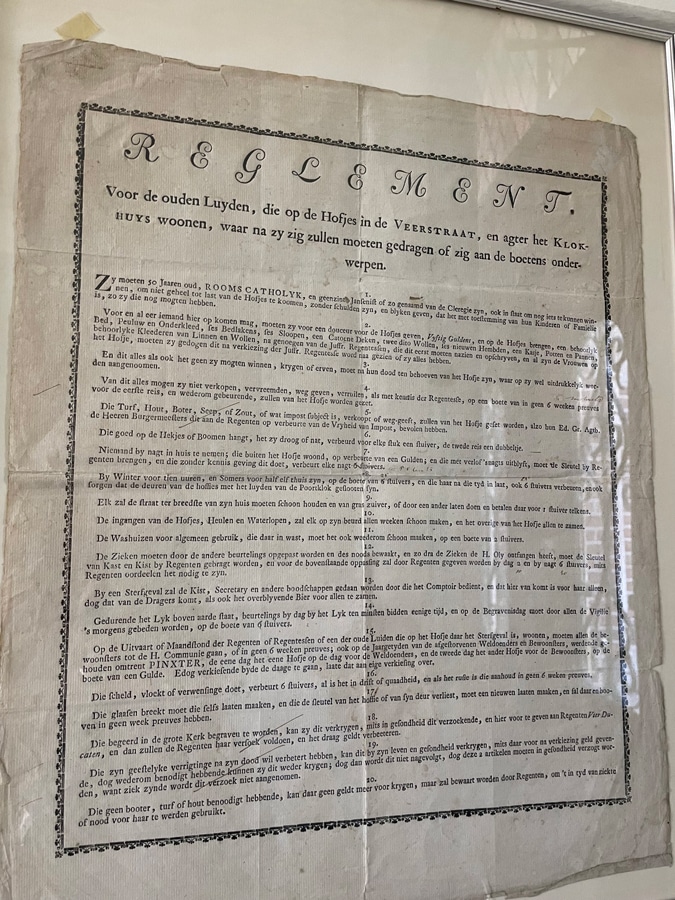 Regulations almshouse