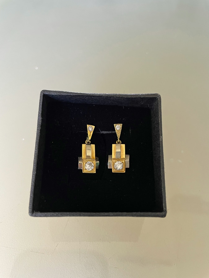 Antique gold earrings