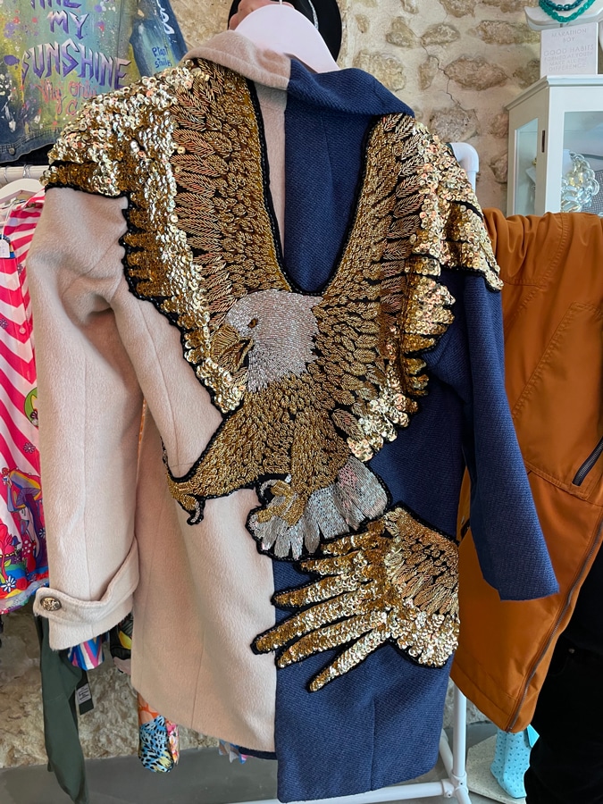 Sequinned coat at Addicted Paris