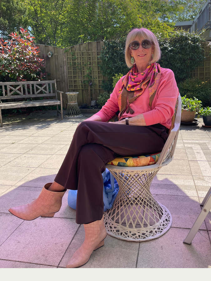 Me in Marianne's garden