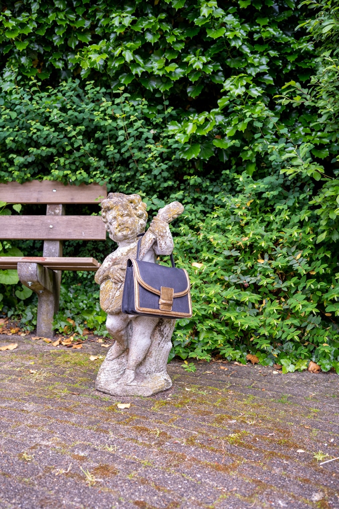 Dries van Noten bag blue and gold
