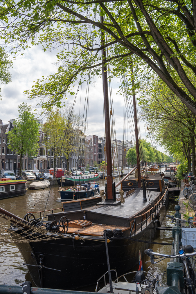 Boat in Amsterdam