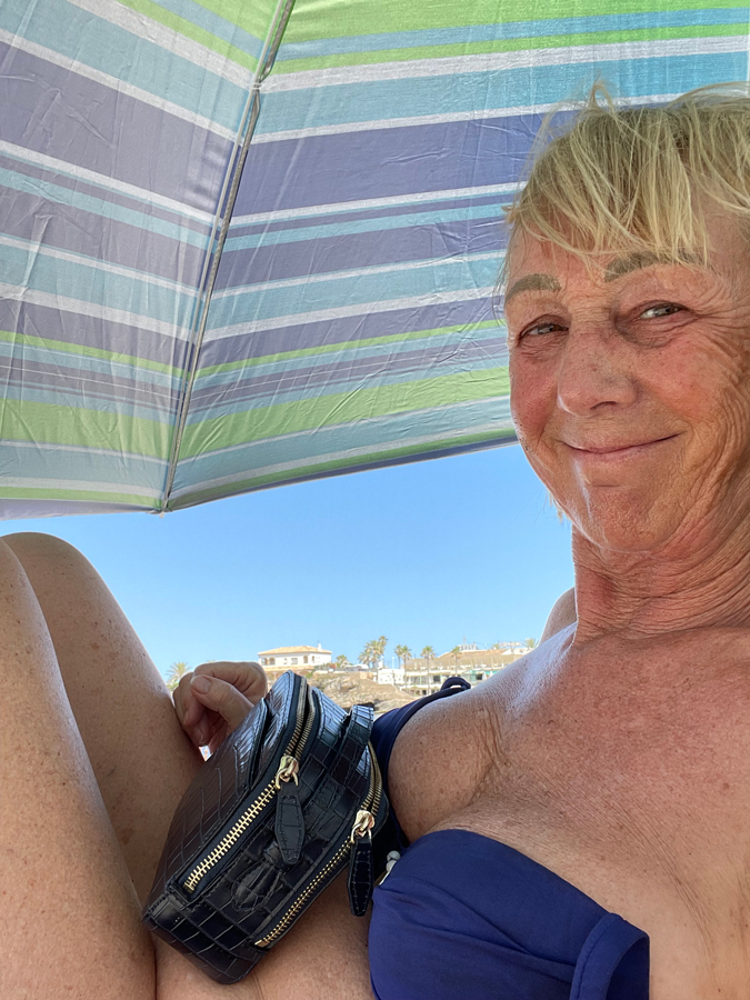 Underneath the parasol in Spain