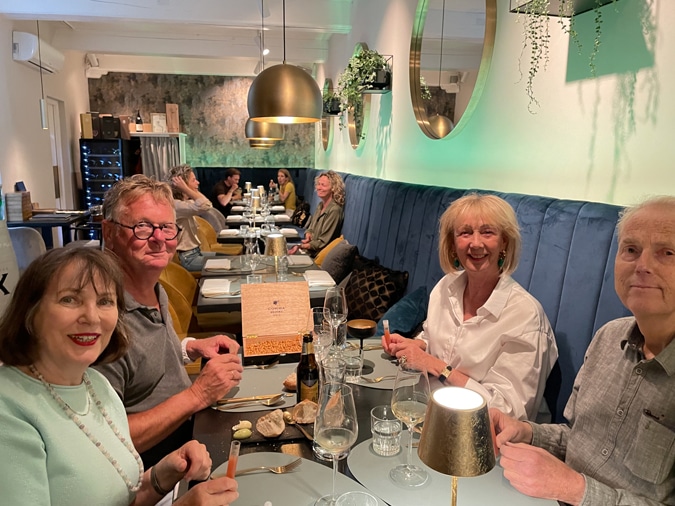 Dinner with Georg and Marla