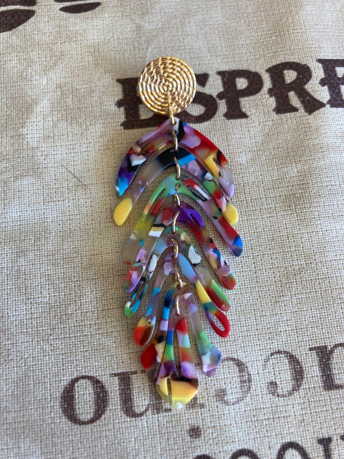 Multi colour earring by Lara Design