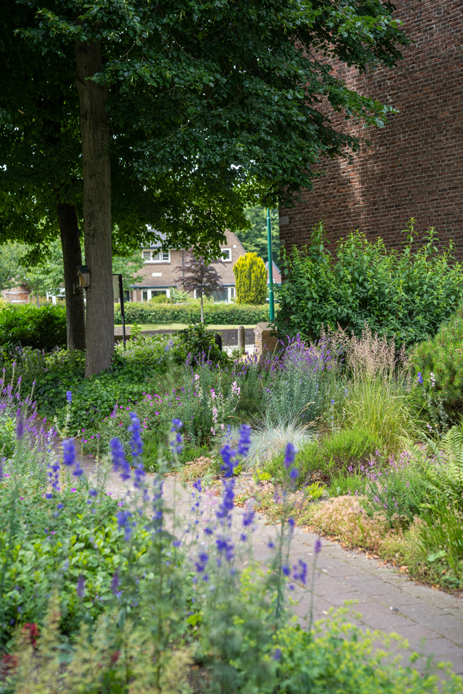 flowers at the church