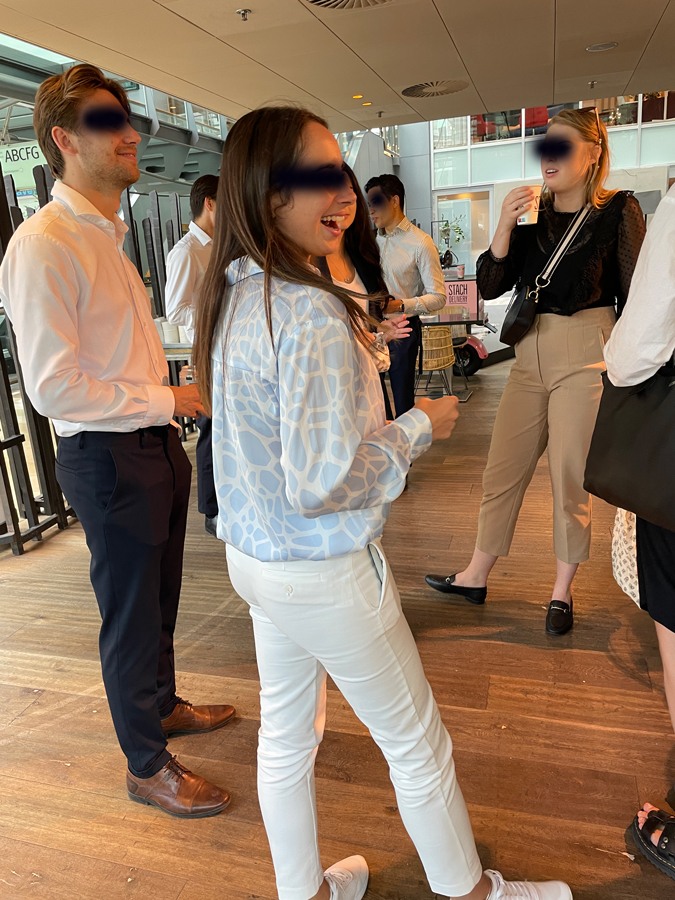 Corporate people at Amsterdam Zuidas business centre