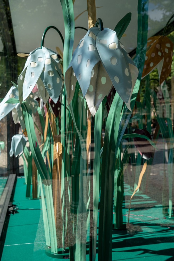 fabric flower display