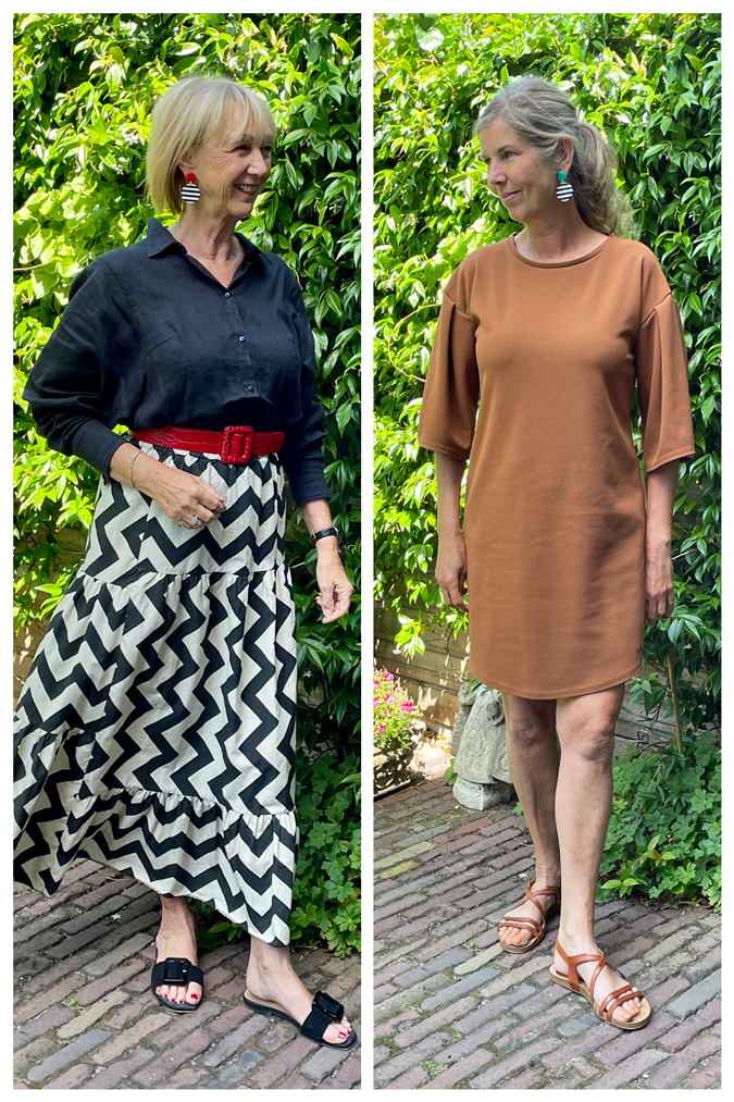 Marcella and me looking at each other