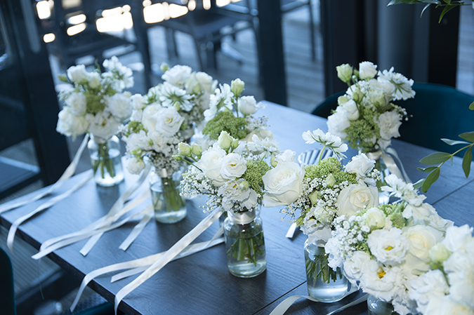 Wedding preparations at Villa Westend