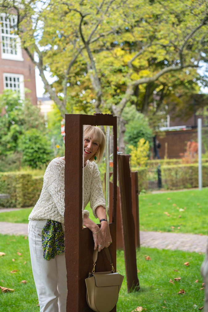Monochrome cream outfit