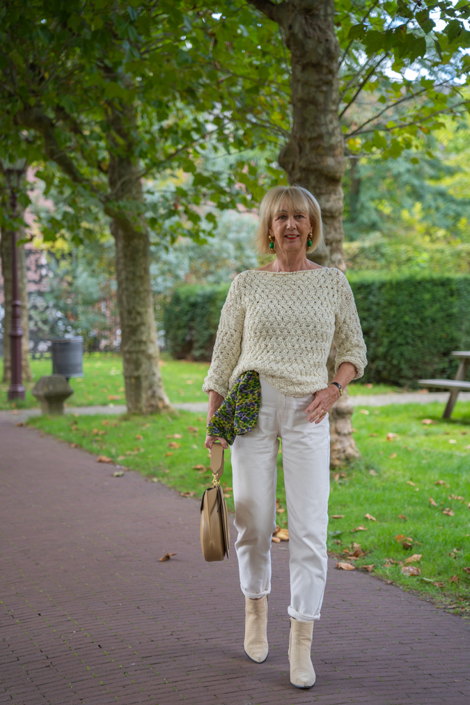 Monochrome cream outfit