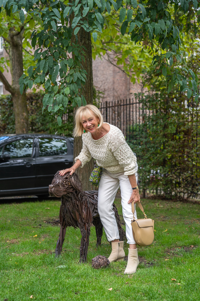 Monochrome cream outfit