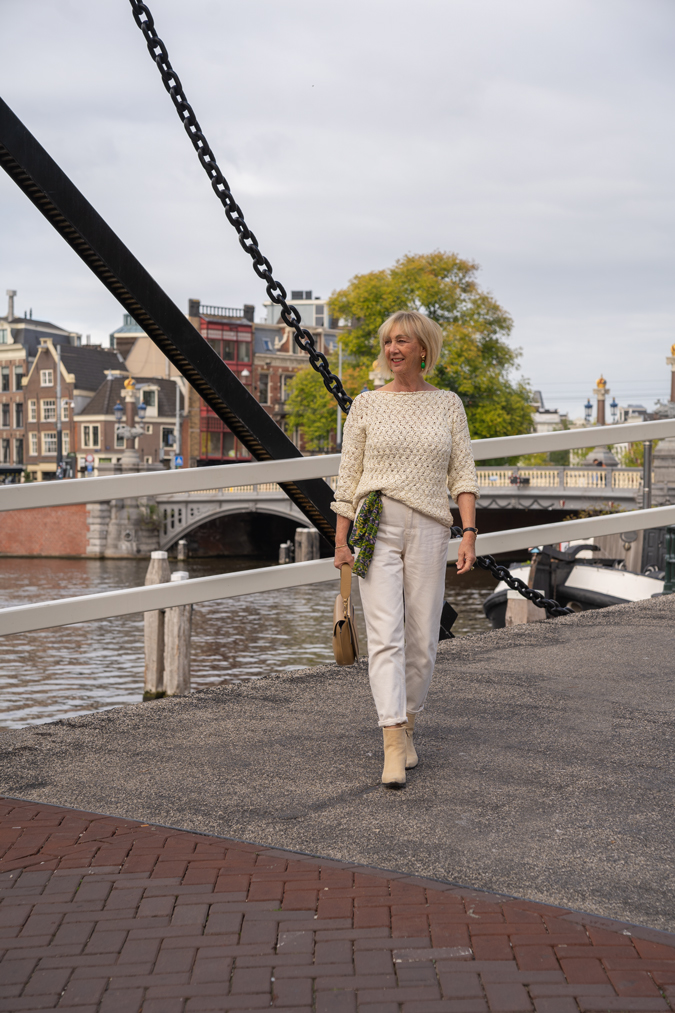 Monochrome cream outfit