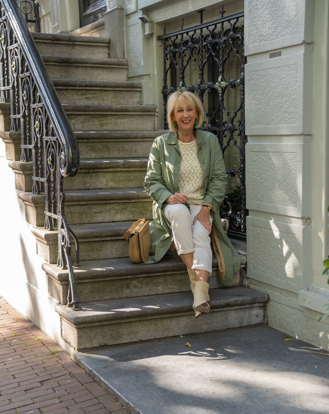 Monochrome cream outfit