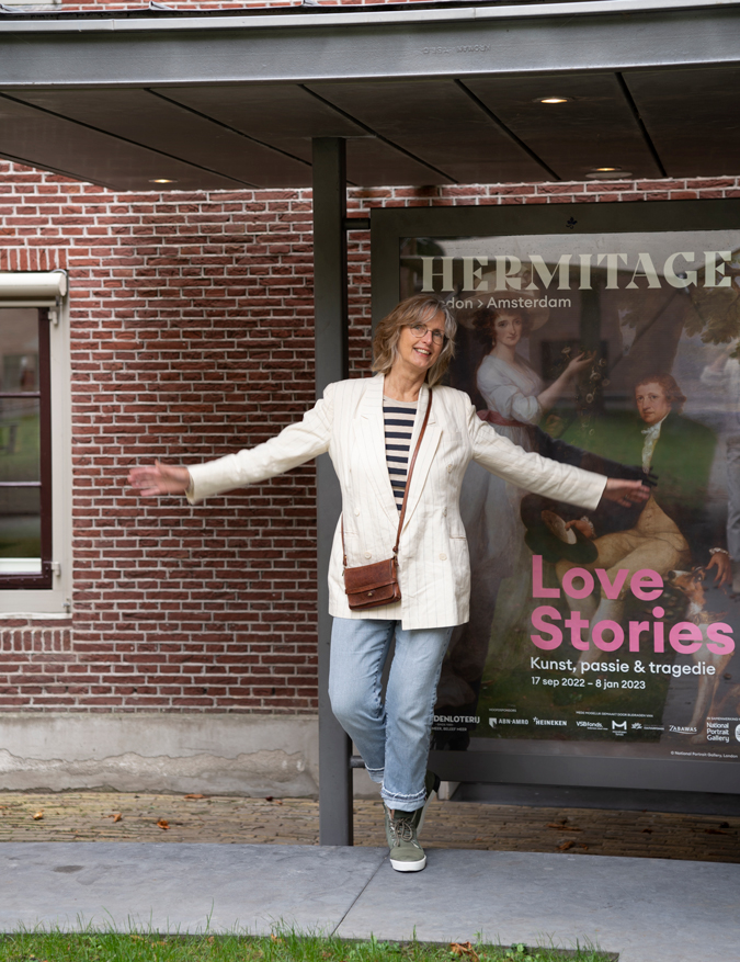 Ineke at the Hermitage