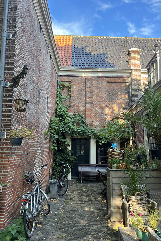 Almshouse courtyard