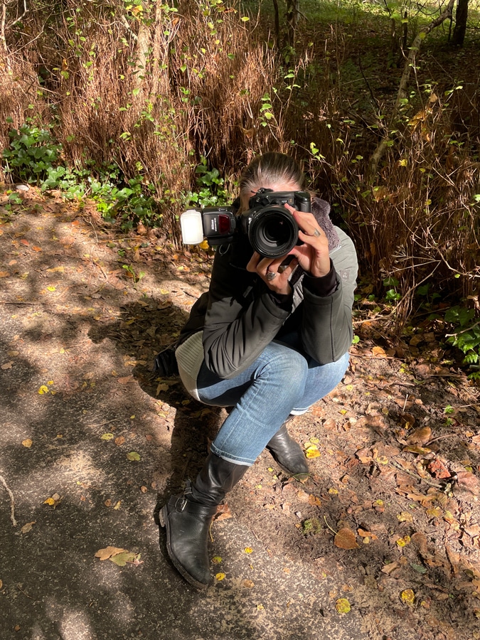 Kitty photographing me