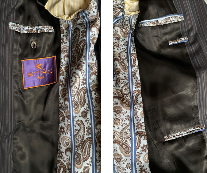 Lining Etro suit