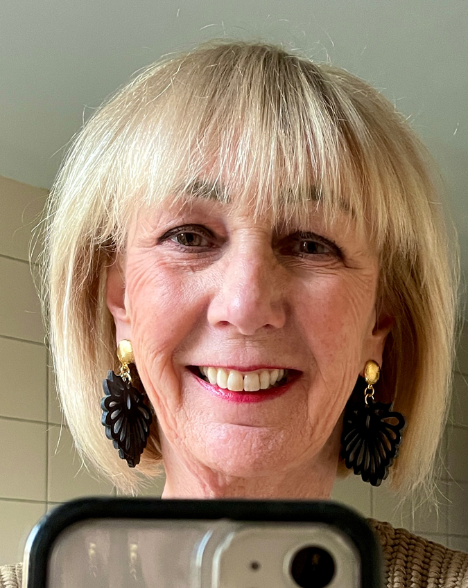 Big black statement earrings Lara Design