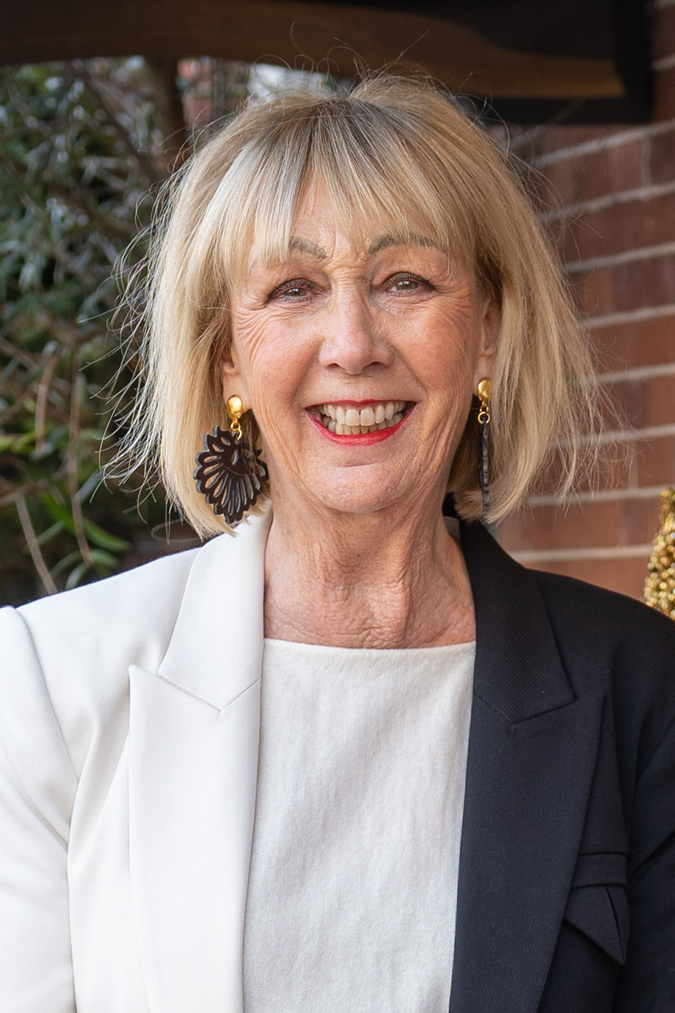 Black statement earrings by Lara Design