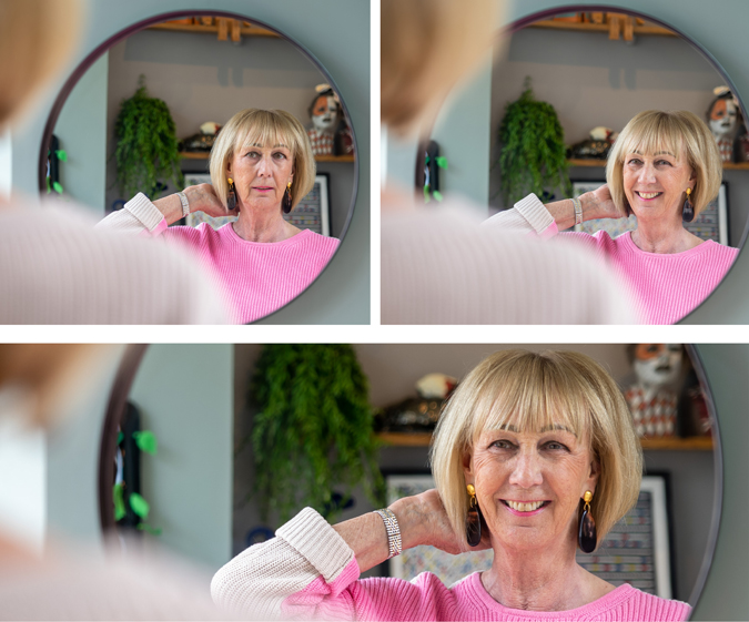 Burgundy earrings by Lara Design