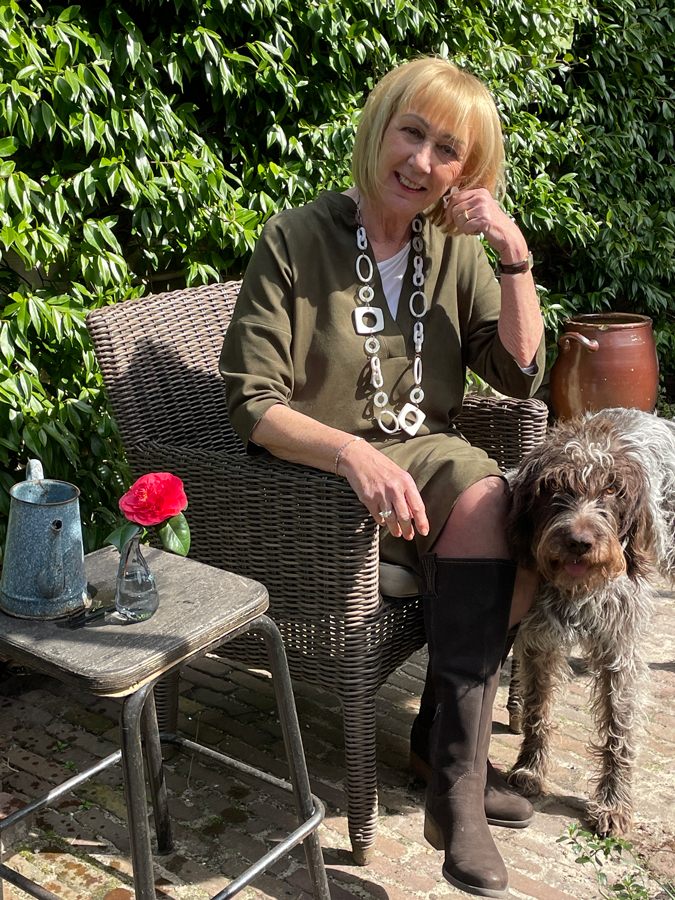 In the garden in the sun