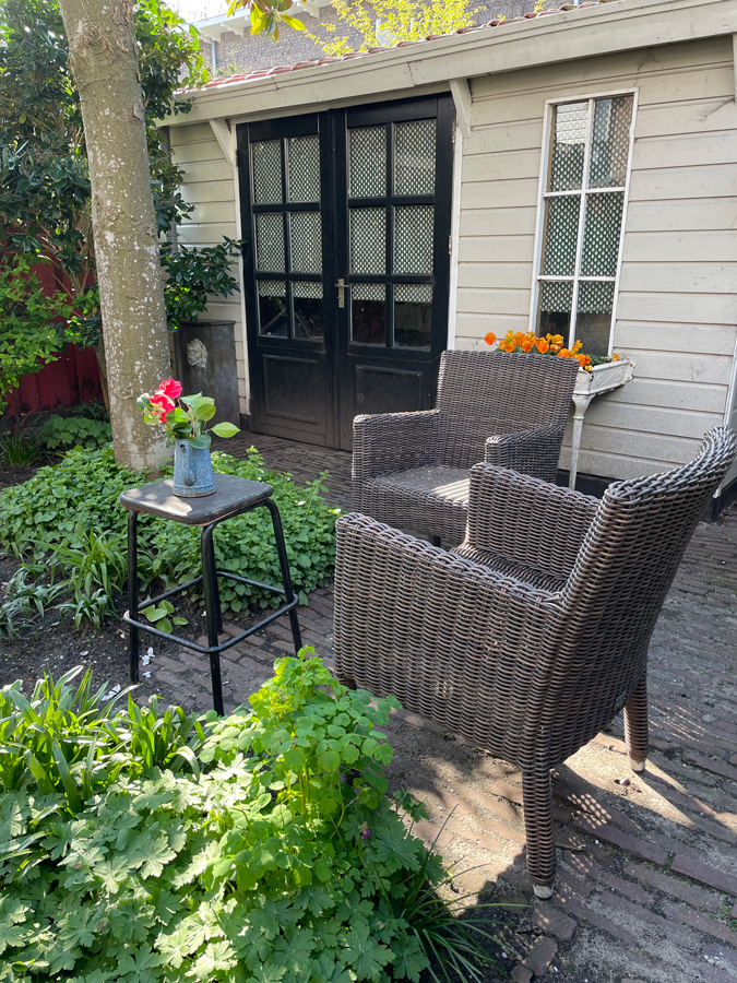 The garden early April